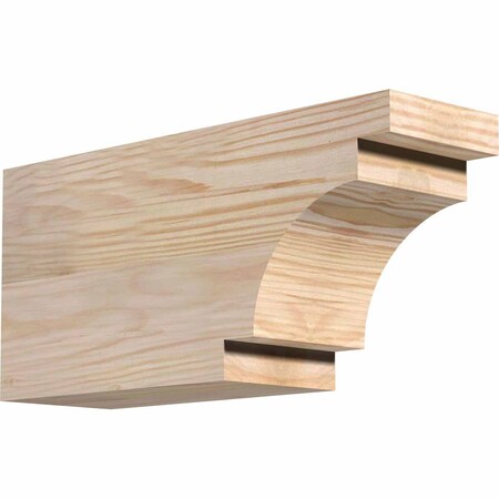 Ekena Millwork Mediterranean Smooth Rafter Tail, Douglas Fir, 3 1/2"W x 6"H x 12"L RFT04X06X12MED00SDF